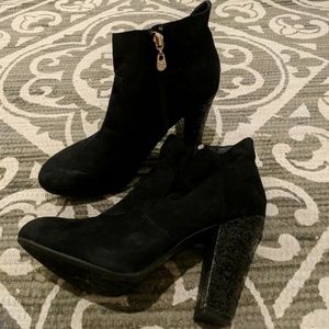 Guess Sparkle Heeled Booties